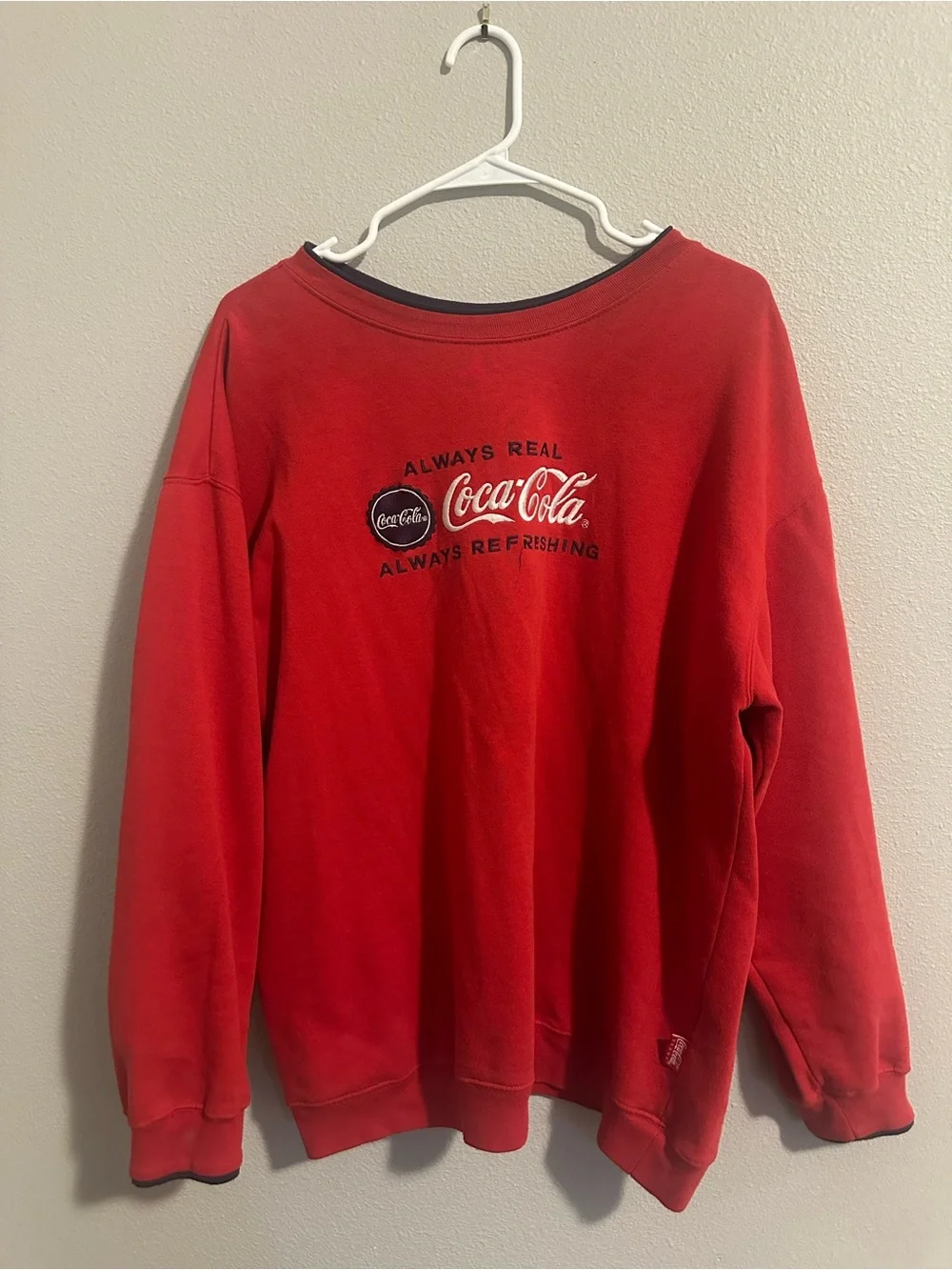 Coca Cola Red Logo Pullover Crewneck Sweater